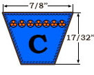 1C110-SF Pulley | 11.40" OD Single Groove Pulley / Sheave for "C" Style V-Belt (bushing not included)
