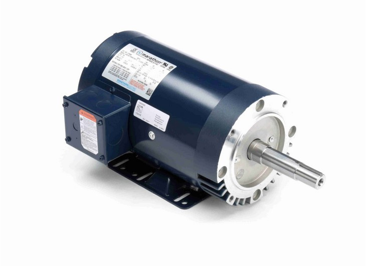 GT0409 Marathon 3 hp 3 phase 3600 RPM 145JM Frame 230/460V ODP Marathon ...