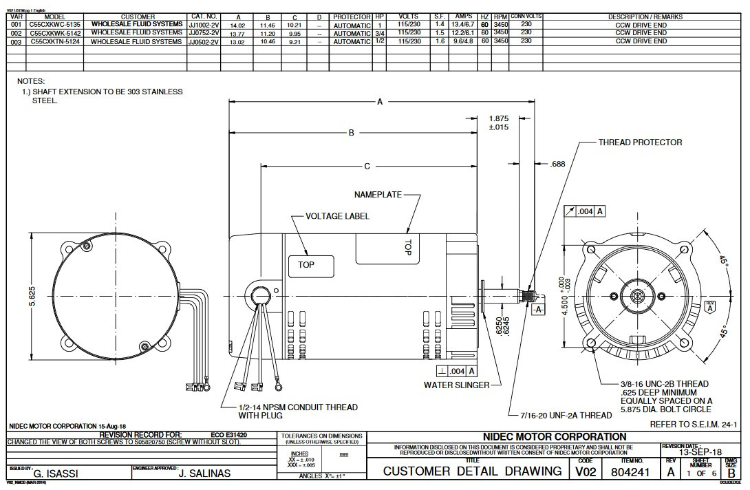 Swimming Pool & Spa Pump Electric Motors Electric Motor Warehouse