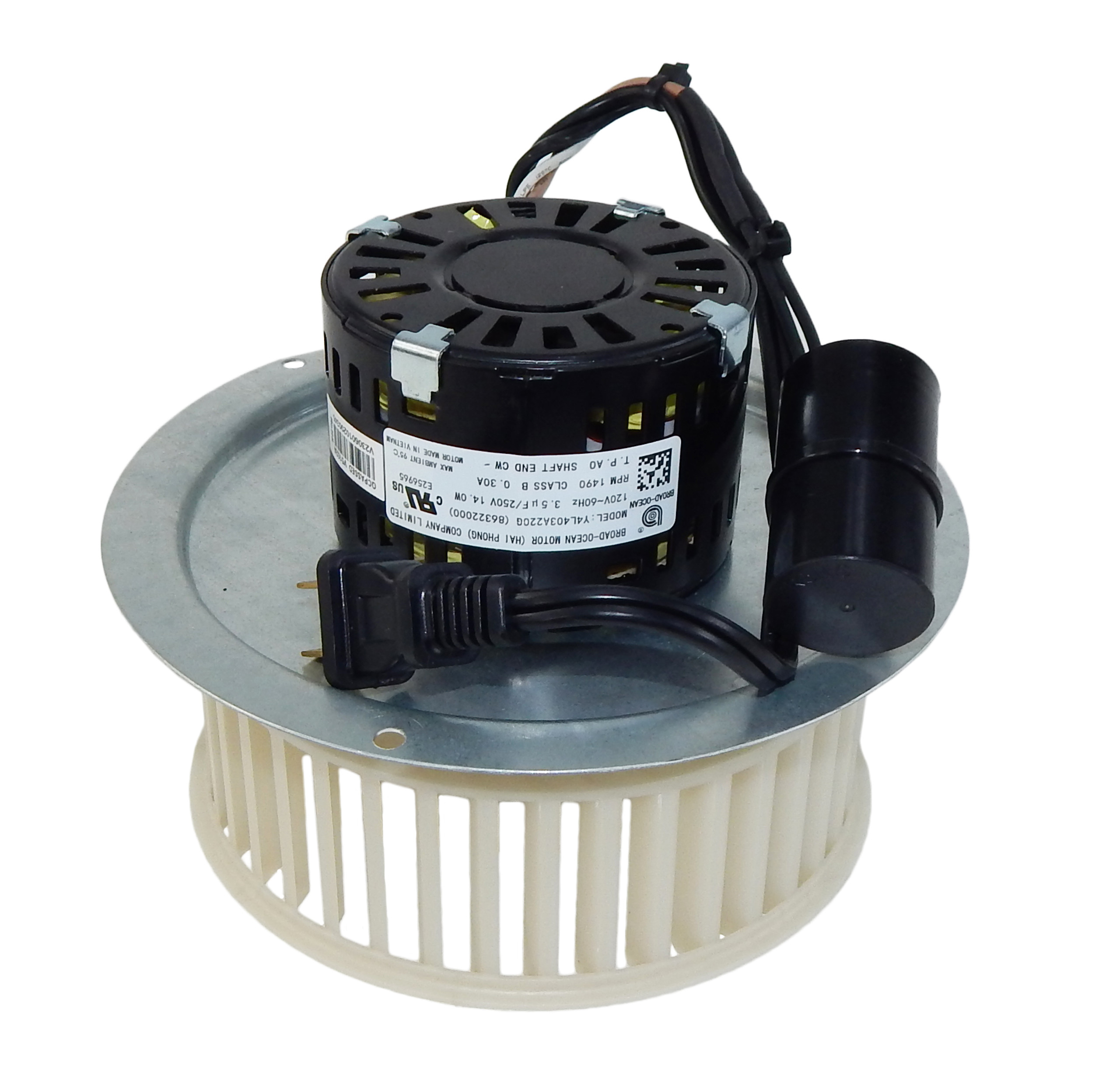 S0696B000 Assembly kit for QT100L, Nutone Fan Motor 86322000; 1400