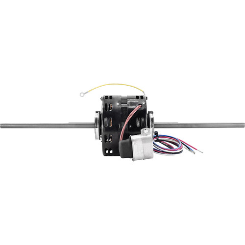 Direct OEM Replacement 1/10 hp 1050 RPM 3-Speed 5" Diameter 277 Volts, Double Shaft