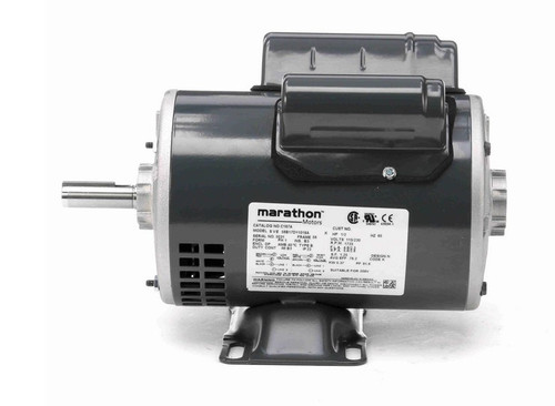 C167A Marathon 1/2 hp 1800 RPM 56 Frame 115/230V Open Drip Marathon Electric Motor