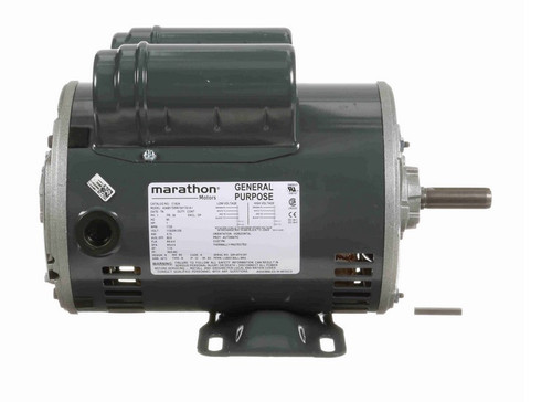C182A Marathon 1 hp 1800 RPM 56 Frame 115/208-230V Open Drip Marathon Electric Motor