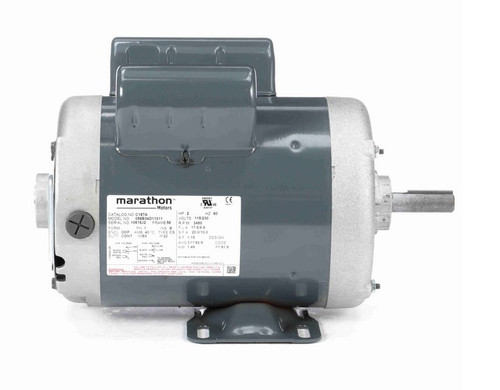 C187A Marathon 2HP 3600 RPM 56 Frame 115/230V Open Drip Marathon Electric Motor