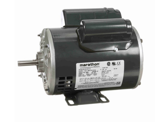 S011A Marathon 1/3 hp 1800 RPM 48 Frame 115/230V Open Drip Marathon Electric Motor