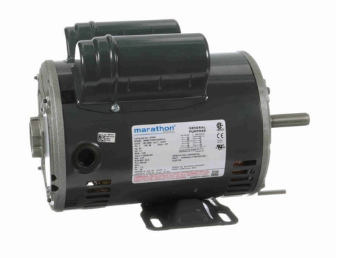 S039A Marathon 1 hp 1800 RPM 56 Frame 115/208-230V Open Drip Marathon Electric Motor