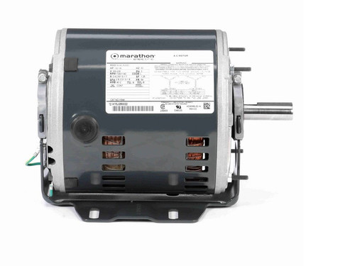 K544 Marathon 1/2 -1/6 hp 3 phase 1800/1200 RPM 56 Frame 200-230V ODP Resilient Mount Marathon Motor