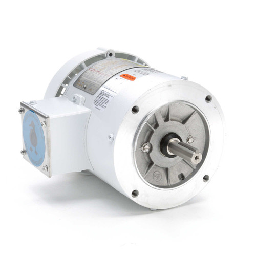116644.00 Leeson |  1/2 hp 1800 RPM 56C Frame TEFC (no base) C-Face 208-230/460V Wash Down Duty