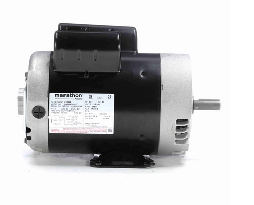 C1269A Marathon 2 hp 3600 RPM 56C Frame ODP (with base) 115/230V Marathon Electric Motor