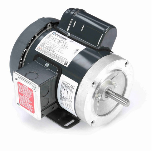 F132 Marathon 1/2 hp 1800 RPM 56C Frame TEFC 115/208-230V Marathon Electric Motor