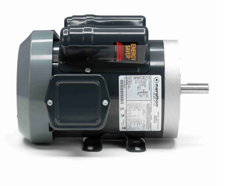 E275 Marathon 3/4 hp 1800 RPM 56C Frame TEFC 100-120/200-240V Marathon Electric Motor