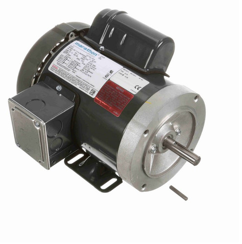 D313 Marathon 1 hp 3600 RPM 56C Frame TEFC 115/208-230V Marathon Electric Motor