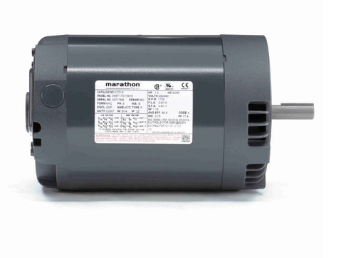 K251C Marathon 1 hp 1800 RPM 56C Frame ODP (with base) 230/460V Marathon Electric Motor