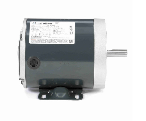 G580 Marathon 1/3 hp 1800 RPM 3-Phase  56C Frame TENV (base) 208-230/460V Marathon Motor