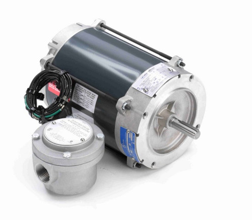 G827 Marathon 1/4 hp 1800 RPM 3-Phase  56C Frame TENV (no base) 208-230/460V Marathon Motor