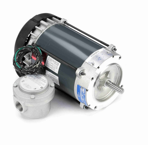 G829 Marathon 1/2 hp 1800 RPM 3-Phase  56C Frame TEFC (no base) 208-230/460V Marathon Motor