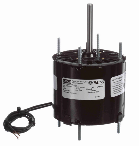 Fasco D515 Motor | 1/30 hp 1500 RPM CCW 3.3" Diameter 115 Volts