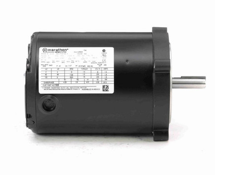 Y505 Marathon 1/2 hp 1800 RPM 3-Phase 56C Frame TENV (no base) 230V Marathon Motor