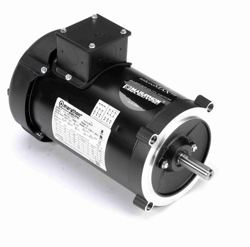 Y378 Marathon 1 hp 1800 RPM 3-Phase 56C Frame TEFC (no base) 230/460V Marathon Motor