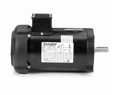 Y378 Marathon 1 hp 1800 RPM 3-Phase 56C Frame TEFC (no base) 230/460V Marathon Motor