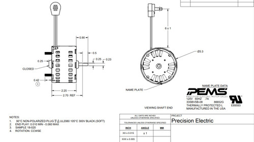 86652 Aftermarket Nutone Fan Motor
