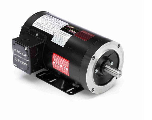 Y537 Marathon 1 hp 1200 RPM 3-Phase 143TC Frame TENV (rigid base) 230/460V Marathon Motor
