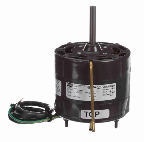Fasco D674 Motor | 1/10 hp 1500 RPM 2-Speed CW 4.4" Diameter 230 Volts
