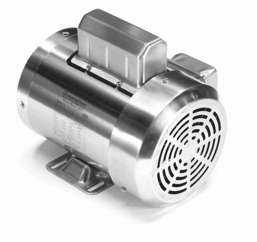 N345 Marathon 1 hp 1800 RPM 1-Phase  56C Frame TEFC (rigid base) 115/230V Marathon Motor