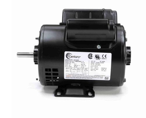 OB1024ES Century 1/4 hp 1800 RPM 1-Phase 48 Frame ODP (rigid base) 115/230V Century Motor # OB1024ES