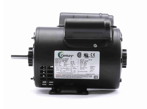 C109LES Century 1/3 hp 1800 RPM 1-Phase 48 Frame ODP (rigid base) 115/230V Century Motor # C109LES
