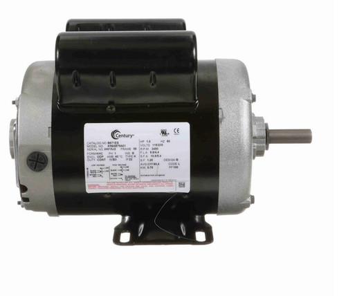 B671ES Century 1 hp 3600 RPM 1-Phase 56 Frame ODP (rigid base) 115/230V Century Motor # B671ES