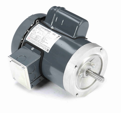 G518 Marathon 1 hp 3600 RPM 56C Frame TEFC (no base) 115/208-230V Marathon Motor