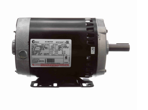 H883L Century 1 hp 1800 RPM 3-Phase 56 Frame ODP (rigid base) 200-230/460V Century Motor # H883L