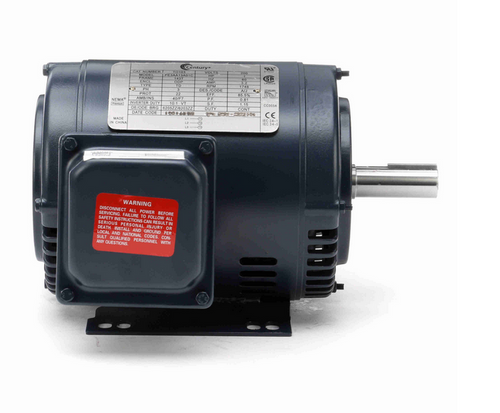 TO103 Century 1 hp 1800 RPM 3-Phase 143T Frame ODP (rigid base) 200V Century Motor # TO103
