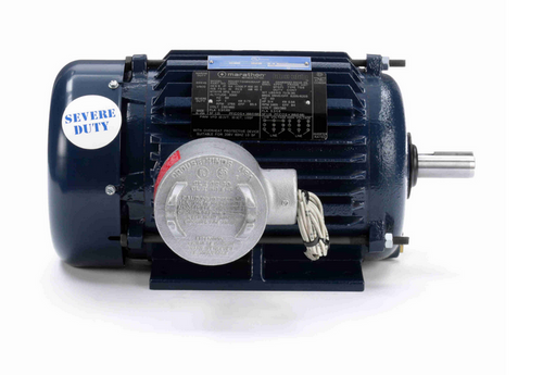 U001A Marathon 1 hp 1800 RPM 3-Phase 145T Frame TEFC (rigid base) 230/460V Marathon Motor