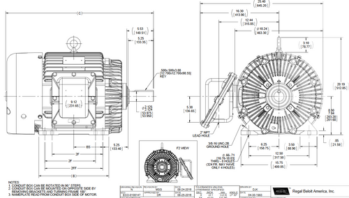 E567-P Marathon 40 hp 1800 RPM 3-Phase 324T Frame TEFC (rigid base) 230/460V Marathon Motor