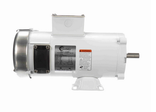 DC154 Century 1 hp DCPM Washdown 56C Frame C Face TENV 1750 RPM (rigid base) 90V Marathon Motor # DC154