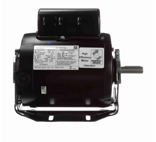 PD1050AV1 Century 1/2 hp 1800 RPM 56 Frame (Resilient Base) 115V/208-230 TEAO Poultry Duty Motor # PD1050AV1