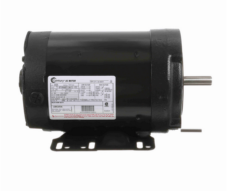 B595 Century 1 hp 3600 RPM 56C Frame (Rigid Base) 3 Phase TENV 208-230/460V Century Milk Pump Motor # B595