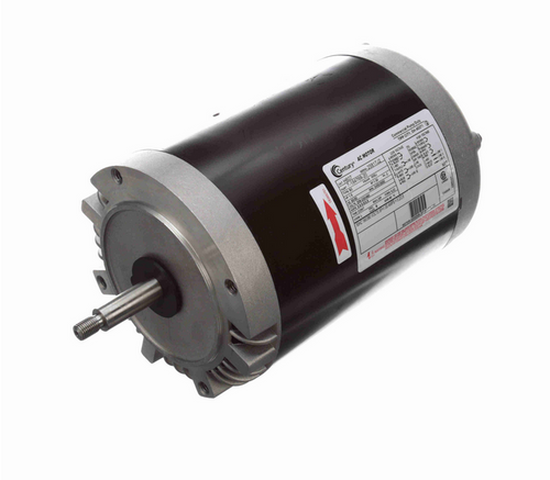 H607 Century 1-1/2 hp 3600/2850 RPM 3-Phase 56J Frame ODP (no base) 208-230/460V Century Pump Motor # H607