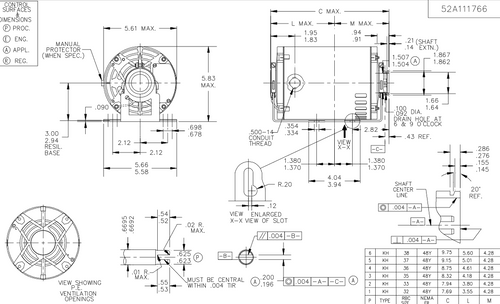 4805 Marathon 1/3 hp Carbonator Pump Motor 1800 RPM 100-120/200-240V, 48Y ODP Frame (resilient base)