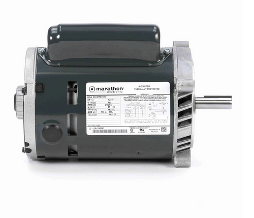 J1025 Marathon 1/3 hp Basic Jet Pump Motor 3600 RPM 115/230V ODP 56C Frame (no base)