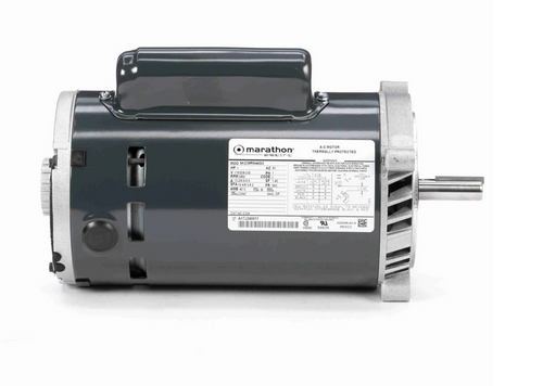 C334 Marathon 1 hp Basic Jet Pump Motor 3600 RPM 115/208-230V ODP 56C Frame (no base)