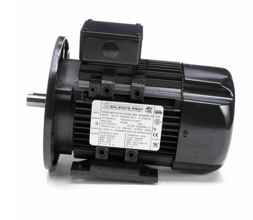 R393A Marathon | 1 hp 0.75 kW 230/460V 1800 RPM 3-Phase 80D Frame TEFC (rigid base) Motor