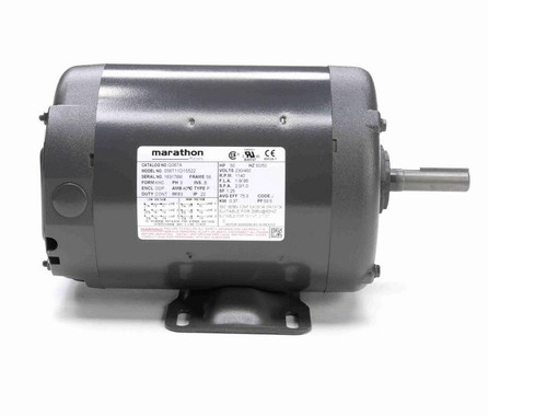 G067A Marathon 1/2 hp 1200 RPM 230/460V 3-Phase 56 Frame ODP (rigid base) Motor