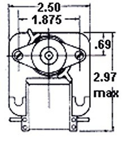 Fasco K130 Motor | Fasco C-Frame Vent Fan Motor .47 amps 3000 RPM 115V (CW rotation)