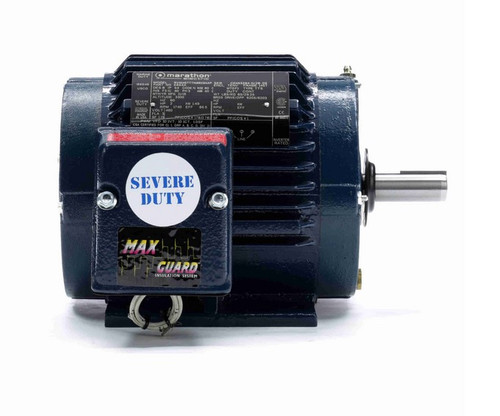 E654A Marathon Severe Duty 2 hp 1800 RPM 460V 3-Phase 145T Frame TENV (rigid base) Motor
