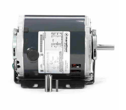 D107 Marathon 1/6 hp (1 speed) 115V 1800 RPM ODP 48 Frame Resilient Base  Blower Motor