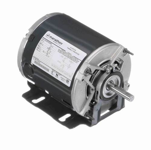 HG161 Marathon 1/4 hp (1 speed) 115V 1800 RPM ODP 48Z Frame Resilient Base  Blower Motor