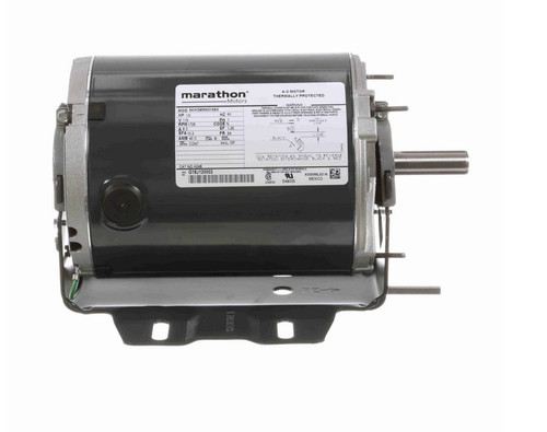 H248 Marathon 1/2 hp (1 speed) 115V 1800 RPM ODP 56 Frame Resilient Base  Blower Motor